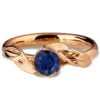 Leaves Engagement Ring #6 Yellow Gold and Sapphire Catalogue
