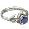 Leaves Engagement Ring #4 Platinum and Sapphire Catalogue