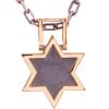 שרשרת מגן דוד ייחודית עשויה זהב אדום וכסף מושחר קטלוג