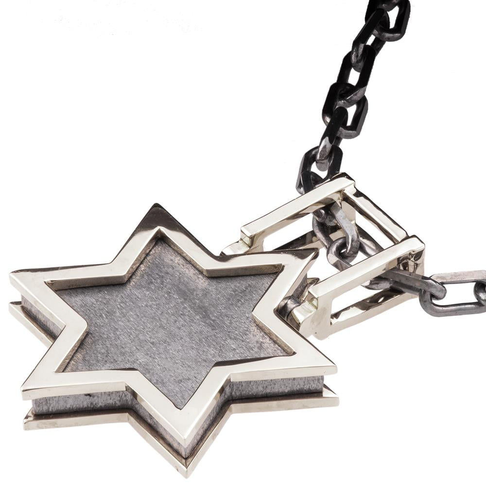 Star of David Sparkling Diamond Necklace in 14k Gold, White Gold or Ro