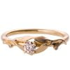 טבעת אירוסין בעיצוב עלים משובצת יהלומים בזהב לבן #LEAVES13 טבעות אירוסין