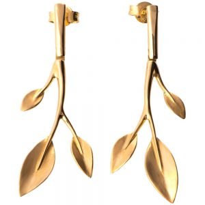 Leaves Earrings Yellow Gold Catalogue