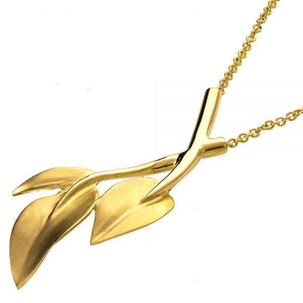 Leaves Pendant Yellow Gold Catalogue