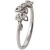טבעת עלים עשויה זהב לבן ומשובצת יהלומים LEAVES #11 טבעות אירוסין