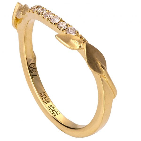 Leaves Ring #3 Yellow Gold and Diamond Catalogue