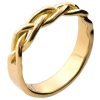 טבעת נישואין קלועה עשויה זהב אדום Braided #6 טבעות נישואין
