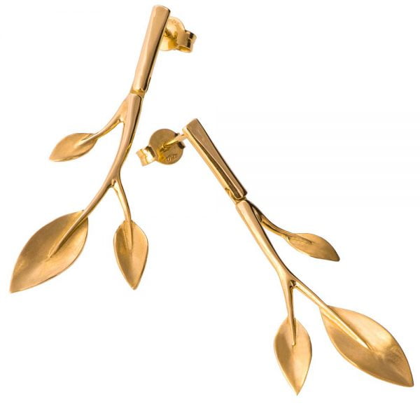 Leaves Earrings Yellow Gold Catalogue