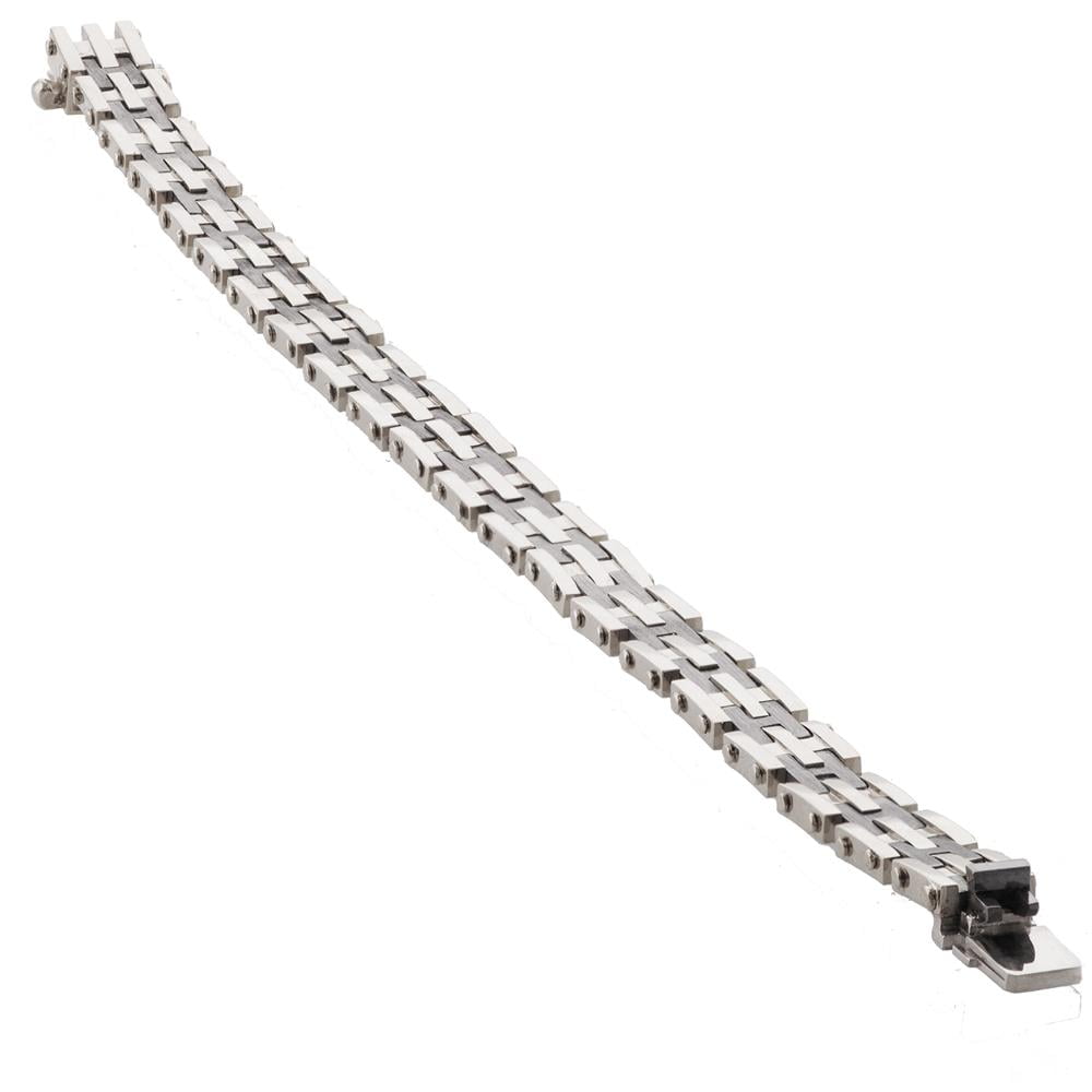 Standard Cuban Chain Bracelet in Platinum, 10mm | Mens chain bracelet, Platinum  chain, Platinum