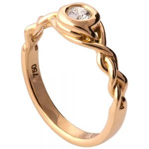 Braided Engagement Ring Rose Gold and Diamond 5 Catalogue