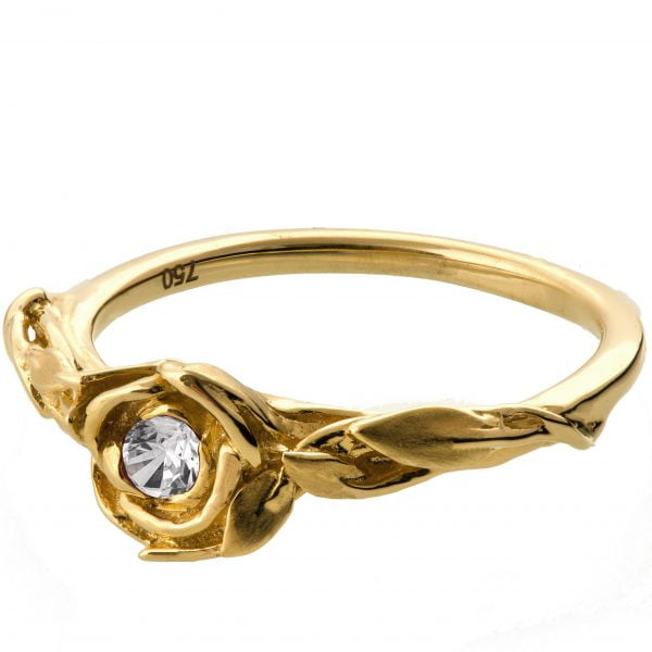 Rose Engagement Ring #2 Yellow Gold and Diamond Catalogue