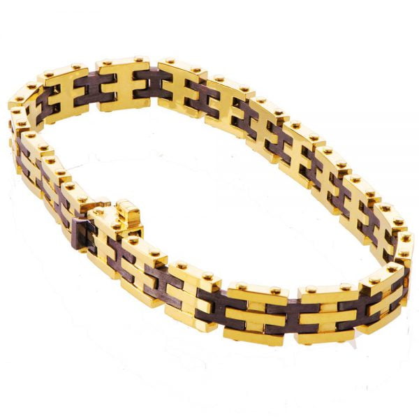 Men’s Yellow Gold Links Bracelet