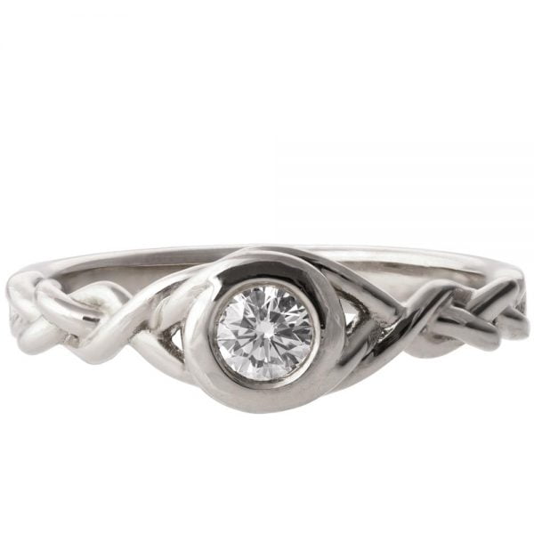 Braided Engagement Ring Platinum and Diamond 5 Catalogue