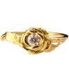 טבעת אירוסין בעיצוב ורד משובצת יהלום עשויה פלטינה Rose #3 טבעות אירוסין