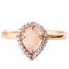 Halo Opal Engagement Ring Yellow Gold Catalogue
