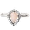 Halo Opal Engagement Ring Rose Gold Catalogue