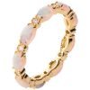Opal Eternity Ring Yellow Gold