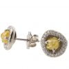 Raw Diamond Earrings Rose Gold Catalogue