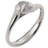 Raw Diamond Braided Engagement Ring Platinum 2 Catalogue