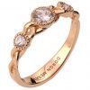 טבעת אירוסין קלועה עשויה פלטינה ומשובצת יהלומים Braided #8s טבעות אירוסין