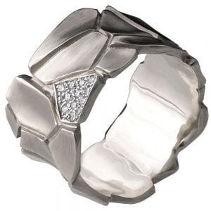 Parched Earth Wedding Band Platinum and Diamonds 2D Catalogue