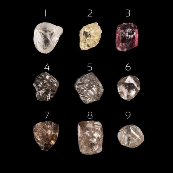 Chiseled Raw Diamond Engagement Ring Rose Gold Catalogue