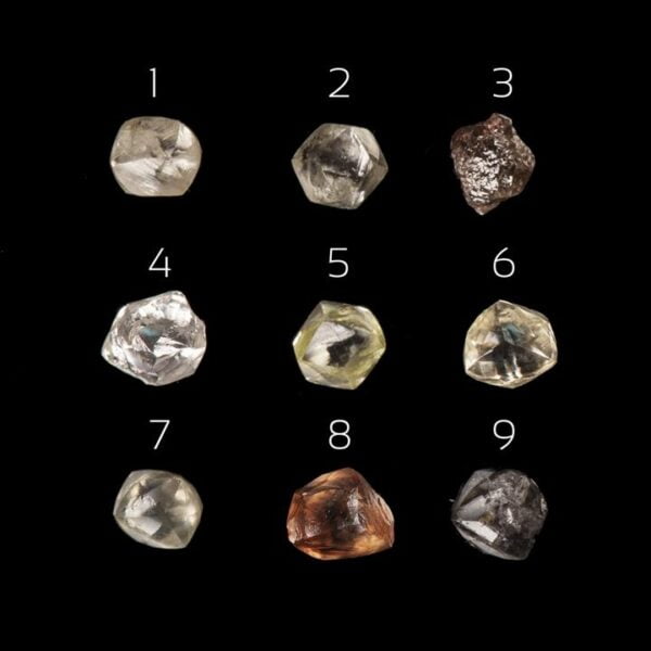Raw Diamond Engagement Ring White Gold Catalogue