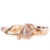 Raw Diamond Leaves Engagement Ring Yellow Gold 6 Catalogue