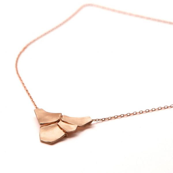 Rose Gold Parched Earth Pendant