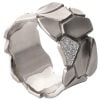 טבעת בהשראת הטבע עשויה פלטינה ומשובצת יהלומים 'אדמה סדוקה' Parched Earth #2D טבעות נישואין