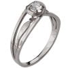 טבעת אירוסין מעודנת בשיבוץ יהלום עשויה פלטינה ENG #3 טבעות אירוסין