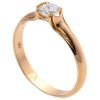 טבעת אירוסין בשיבוץ יהלום עשויה זהב לבן ENG #4 טבעות אירוסין