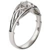 Celtic Engagement Ring Platinum and Moissanite 10B Catalogue