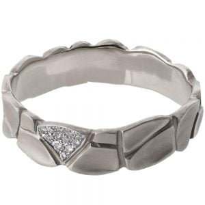 Parched Earth Wedding Band Platinum and Diamonds 6D Catalogue