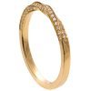טבעת נישואין בסגנון מוביוס עשויה זהב לבן ומשובצת יהלומים Mobius #2 טבעות נישואין