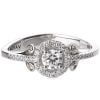 Petals Engagement Ring Platinum and Oval Moissanite Catalogue