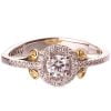 טבעת נישואין בסגנון קלטי בשיבוץ יהלום עשויה זהב צהוב ENG #10B טבעות אירוסין
