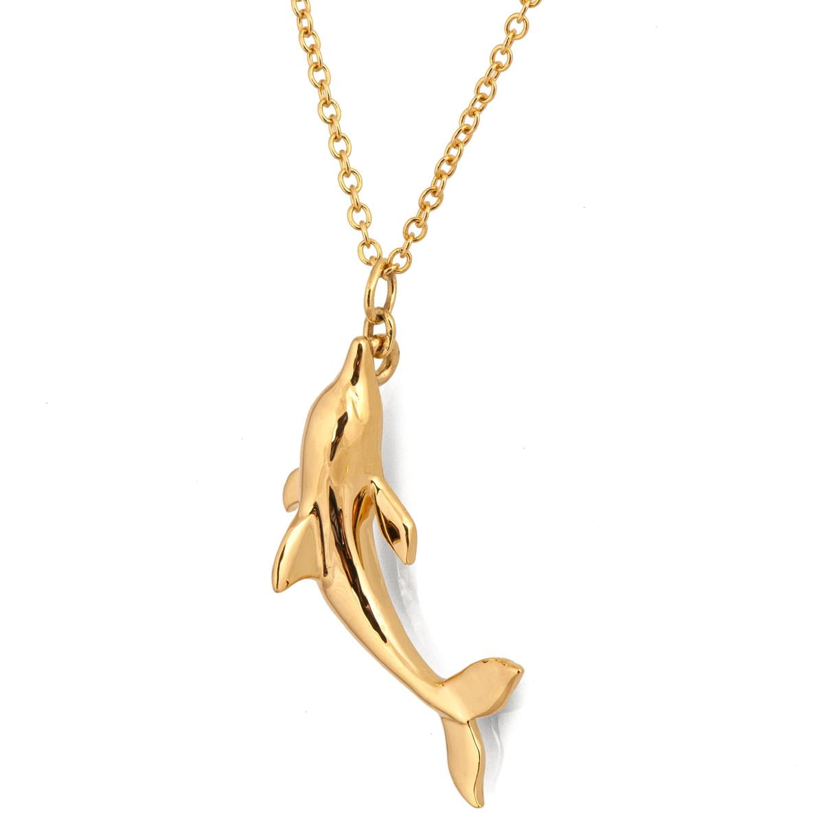 Opal Dolphin necklace | Opal Gold filled jewelry | OpaLandJewelry
