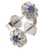 Celtic Earrings White Gold and Sapphires e001 Catalogue