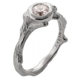 Twig Engagement Ring White Gold and Moissanite 10 Catalogue