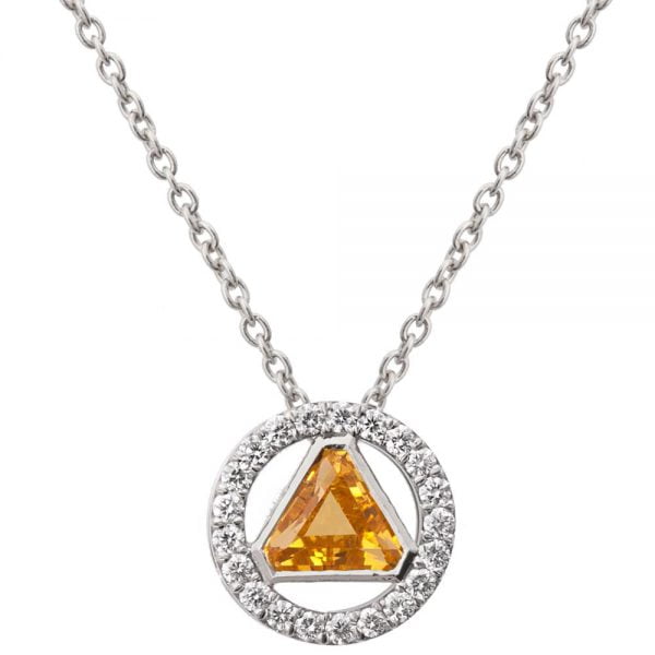 Triangle Pendant White Gold and Diamonds Catalogue