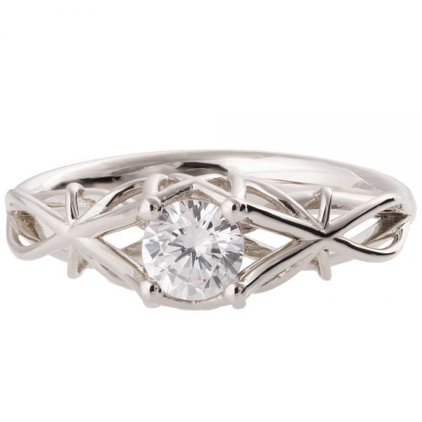 Knot Engagement Ring Platinum and Diamond ENG19 Catalogue