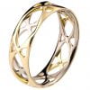 טבעת אירוסין בסגנון קלטי משובצת יהלום עשויה פלטינה ENG #22 טבעות אירוסין
