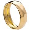 טבעת בזהב צהוב בטקסטורה ייחודית Goldan Rag #4 טבעות נישואין