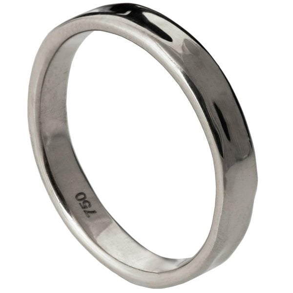 טבעת נישואין אלגנטית בסגנון טבעי מפלטינה Simple #3 טבעות נישואין