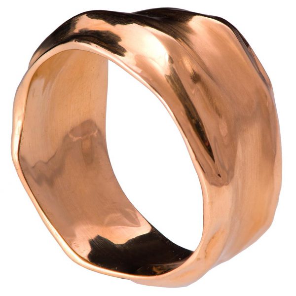 טבעת נישואין לו ולה עשויה זהב אדום Wrap #1 טבעות נישואין