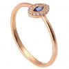 Marquise Cut Engagement Ring Yellow Gold Sapphire and Diamonds R014 Catalogue