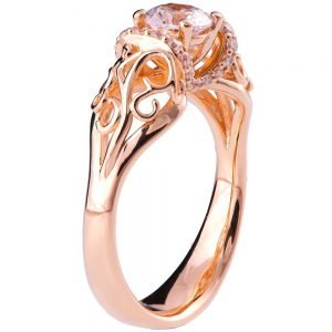 Vintage Engagement Ring Rose Gold and Diamond ENG18 Catalogue