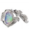 Twig and Leaf Opal Ring Platinum 8 Catalogue