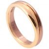 טבעת נישואין עשויה משילוב של זהב לבן וזהב אדום Geo #2 טבעות נישואין