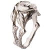 טבעת משובצת יהלום עשויה זהב לבן בהשראת הטבע Twig #8 טבעות אירוסין